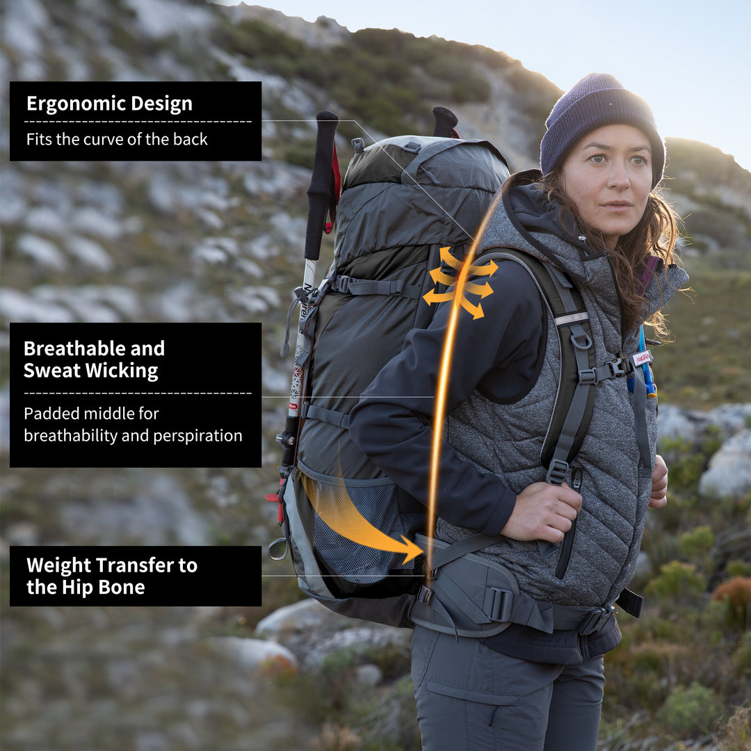 70+5L Mountaineering Backpack - Naturehike