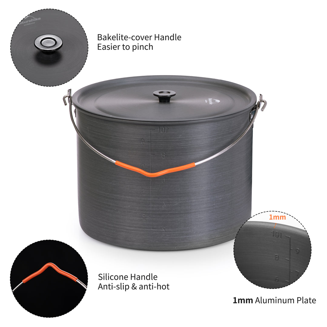 Aluminum Alloy Hanging Pot 10L - Naturehike