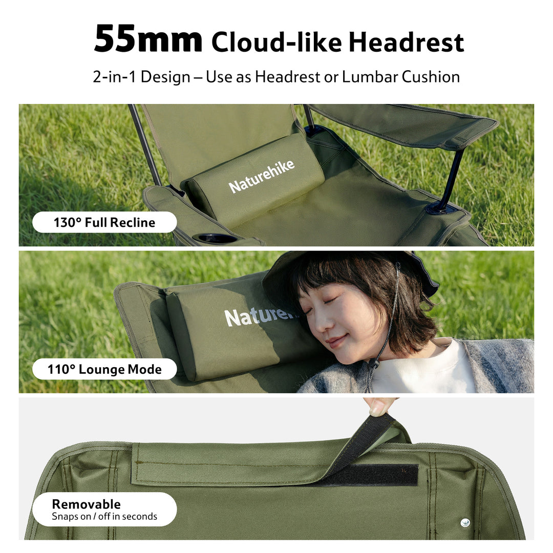 SeaStar™ High-Back Camping Chair with Footrest - Naturehike