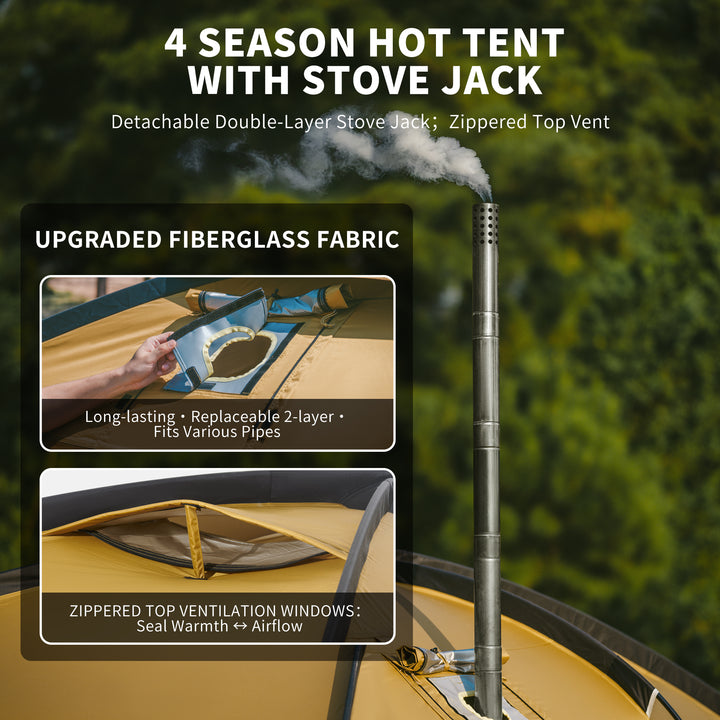 Dune™ 10.9 Pro 4-Person Hot Tent - Naturehike