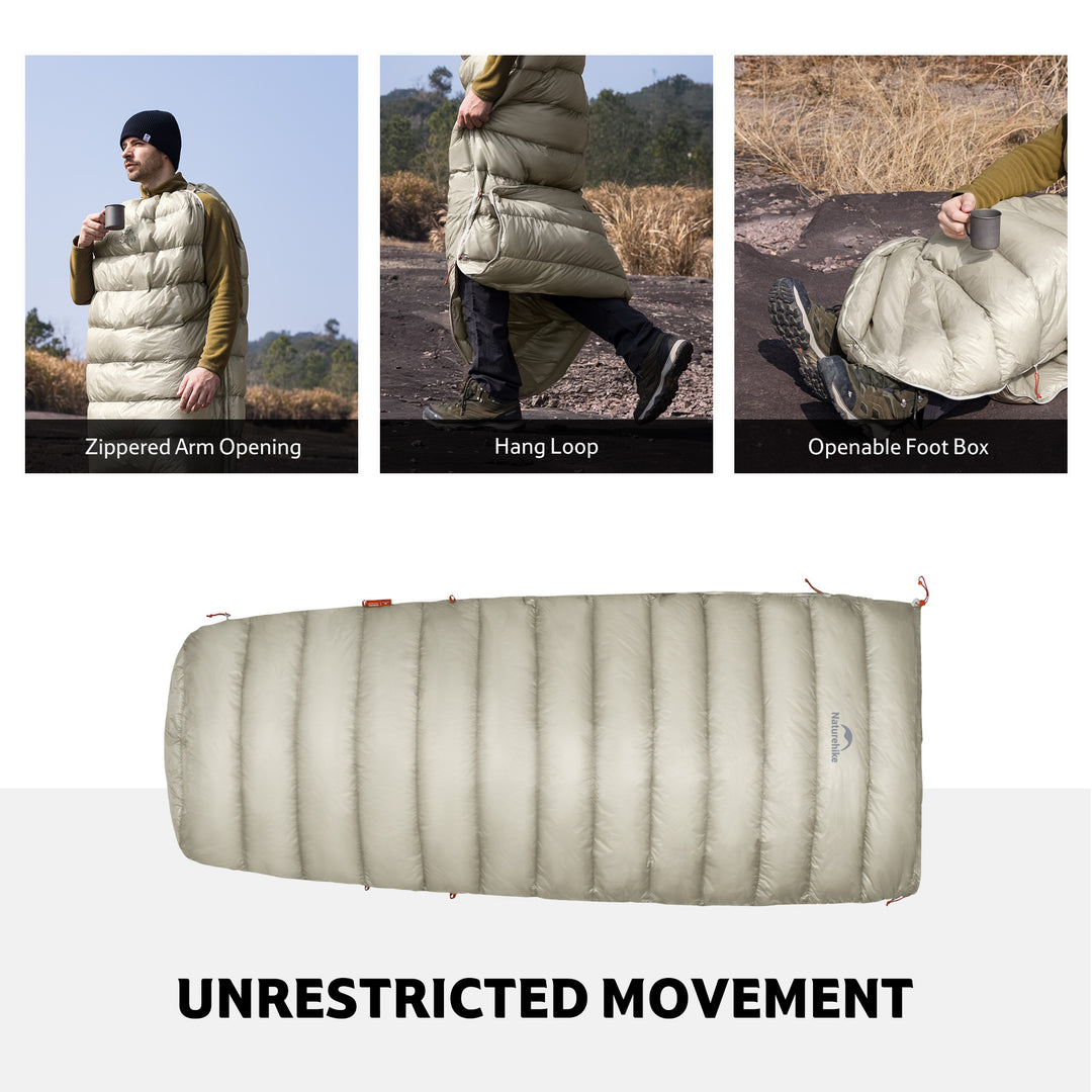 CW™ EXT Down Ultralight Sleeping Bag 50.9°F / 10.5°C - Naturehike