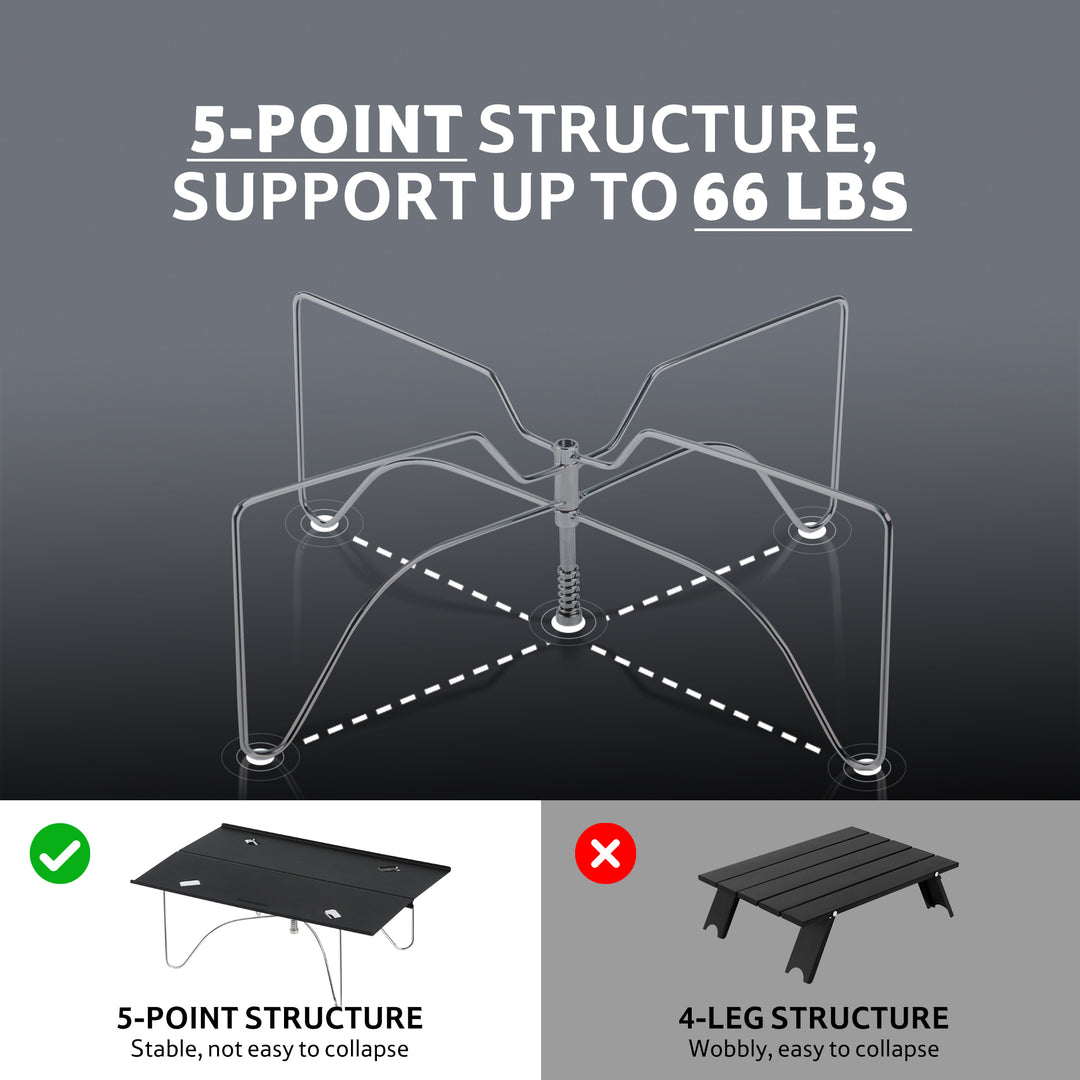 PeakLite™ X01 Portable Folding Camping Table - Naturehike