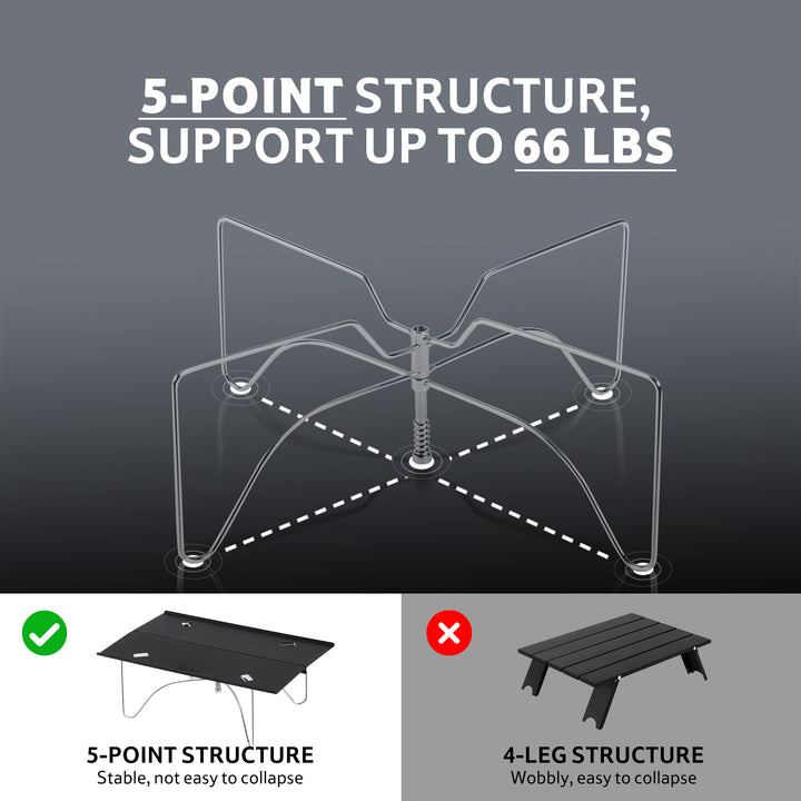 PeakLite™ X01 Portable Folding Camping Table - Naturehike