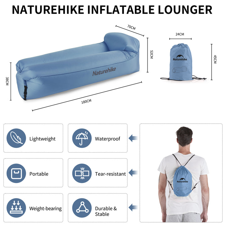 Double Lazy Inflatable Sofa With Pillow - Naturehike