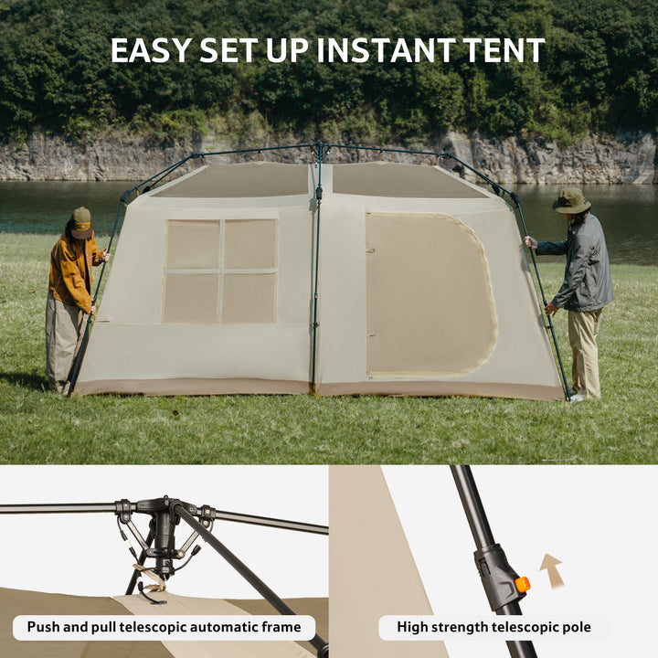 Village™ 13 Flagship 8-Person Instant Cabin Tent - Naturehike