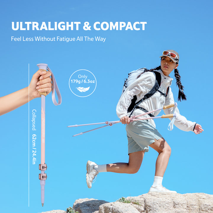 Sunsia™ EXT 3-Section Carbon Fiber Trekking Poles