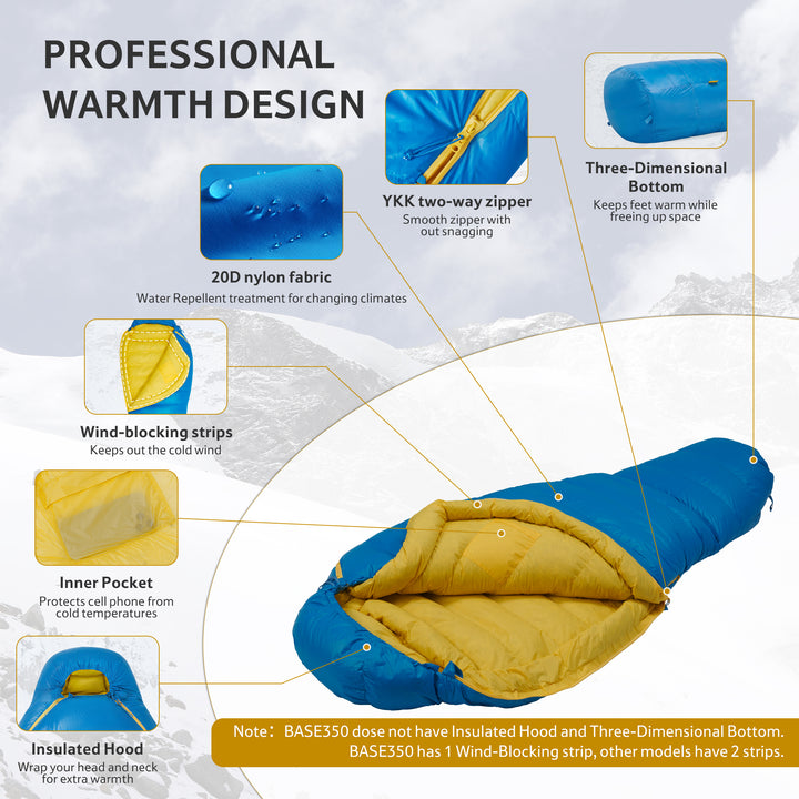 Snowbird™ Base SP550 Mummy Sleeping Bag 29°F / -1°C - Naturehike