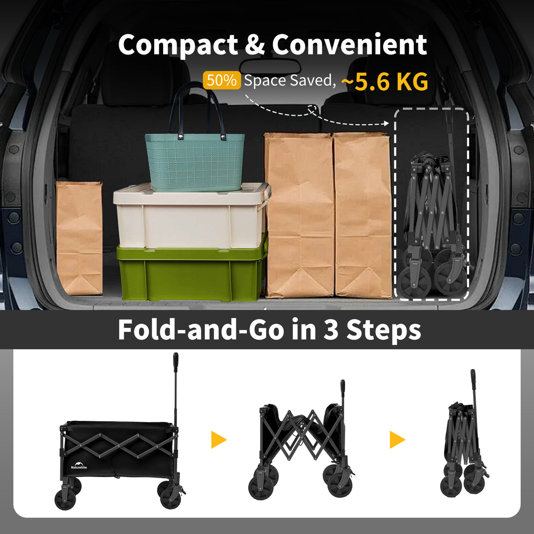 Lightweight Folding Camping Wagon - Naturehike