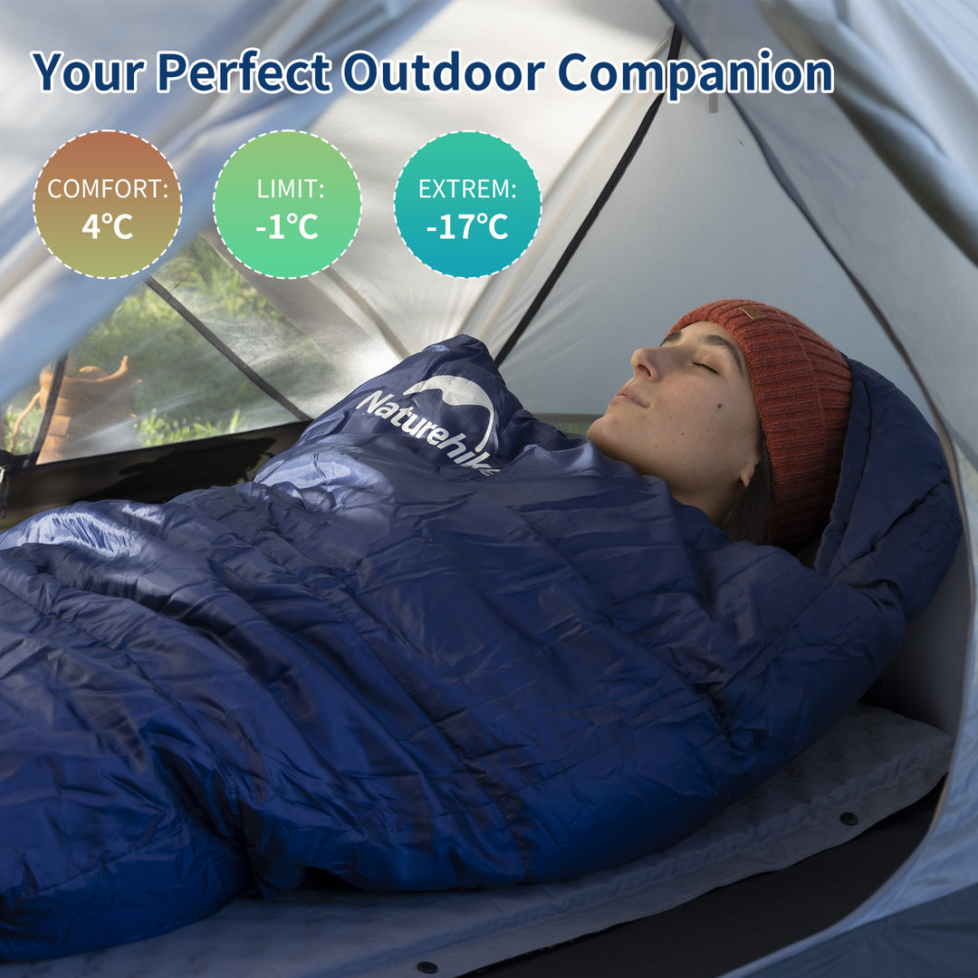 Mujin™ MJ300 Synthetic Mummy Sleeping Bag 39°F / 4°C - Naturehike