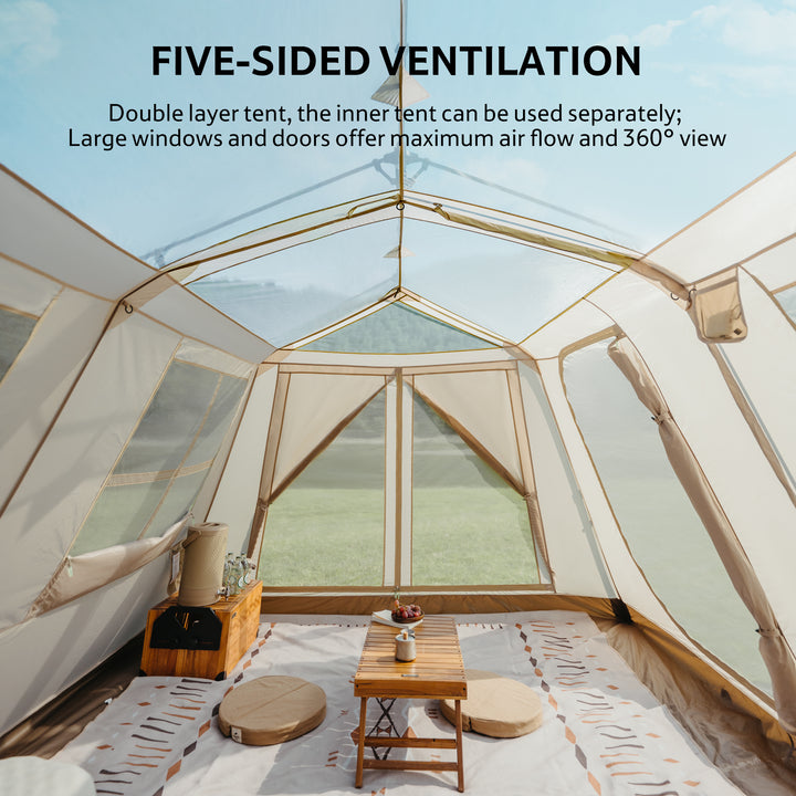 Village™ 13 Flagship 8-Person Instant Cabin Tent - Naturehike