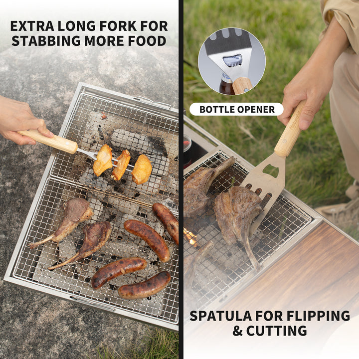 4-Piece Barbecue Tool Set - Naturehike