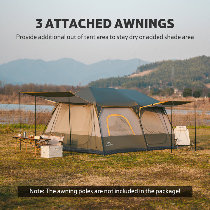 Cape™ 8-Person Pop-Up Camping Tent - Naturehike