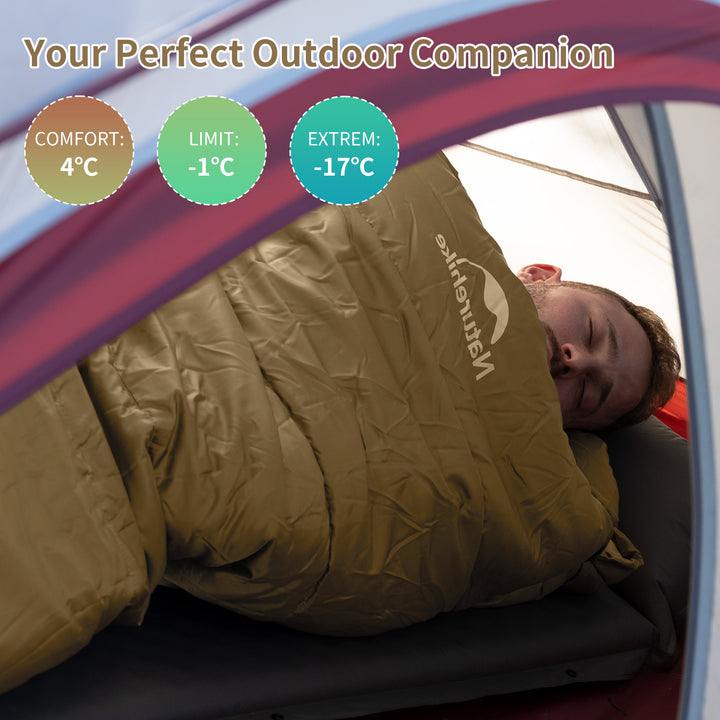 Mujin™ MJ600 Synthetic Mummy Sleeping Bag 23°F / -5°C - Naturehike