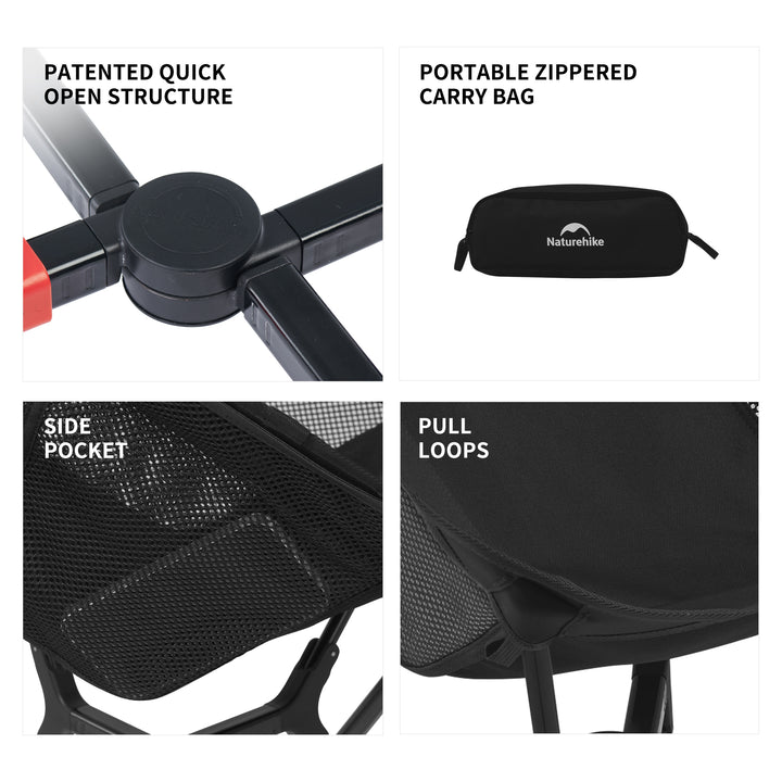PeakLite™ YL01 Ultralight Foldable Camping Chair - Naturehike