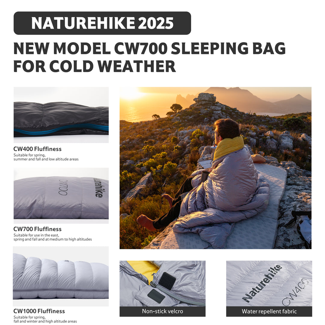 CW™1000 Down Ultralight Sleeping Bag 12°F / -11.1°C - Naturehike
