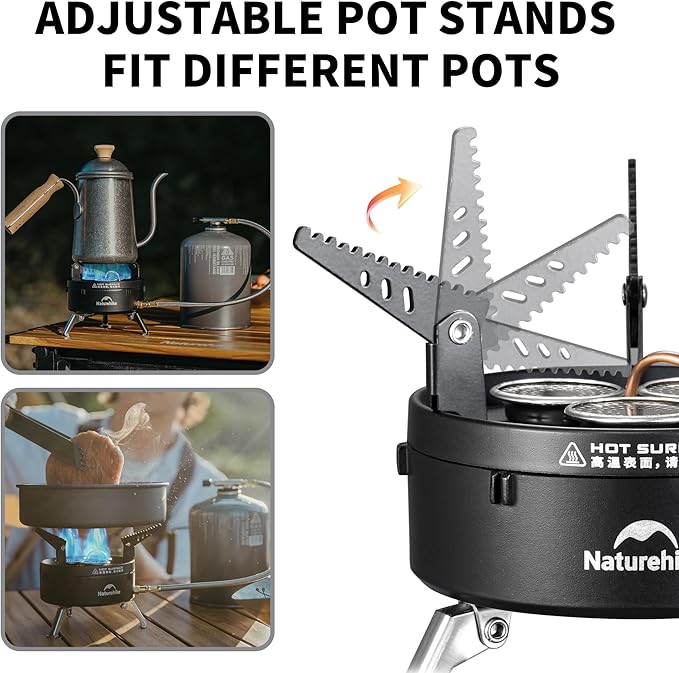 BlackStar™ High-Output Triple Burner Gas Stove - Naturehike