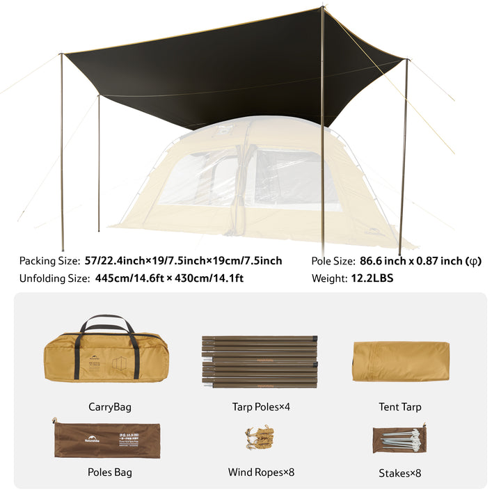 Dune™ 10.9 Pro 4-Person Hot Tent - Naturehike