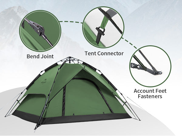 4 People Pop-up Camping Tent - Naturehike