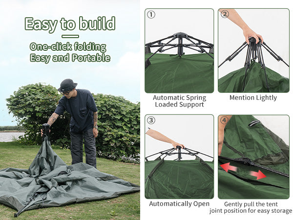 4 People Pop-up Camping Tent - Naturehike