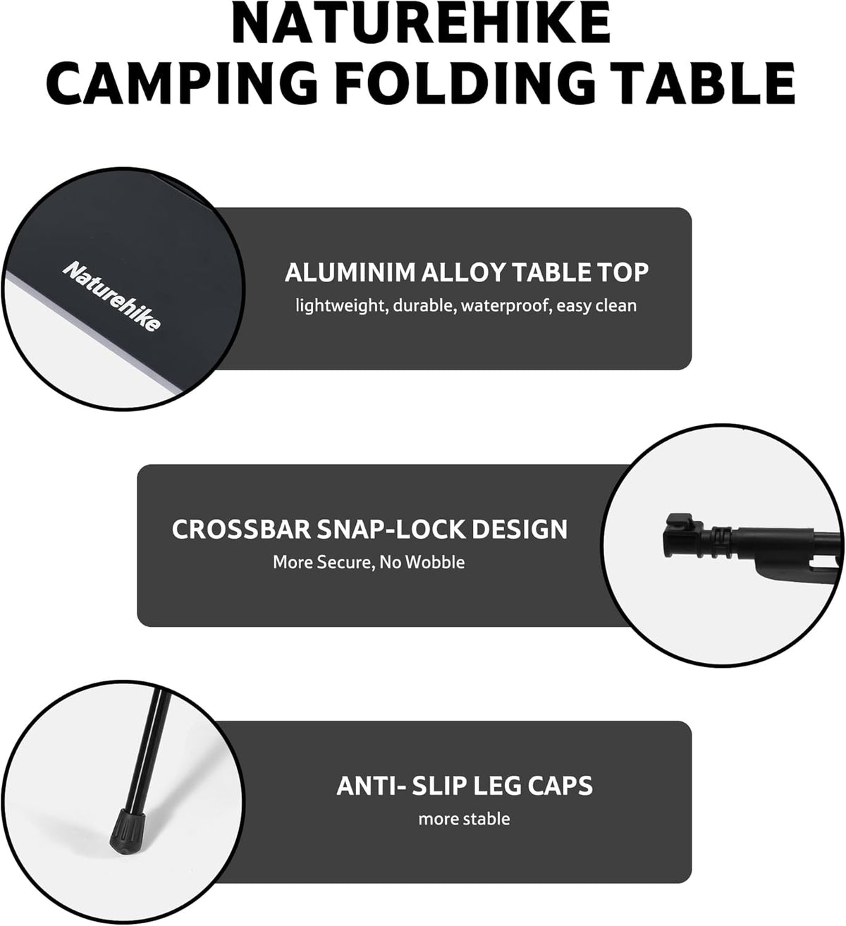 PeakLite™ YL01 Folding Camping Table - Naturehike