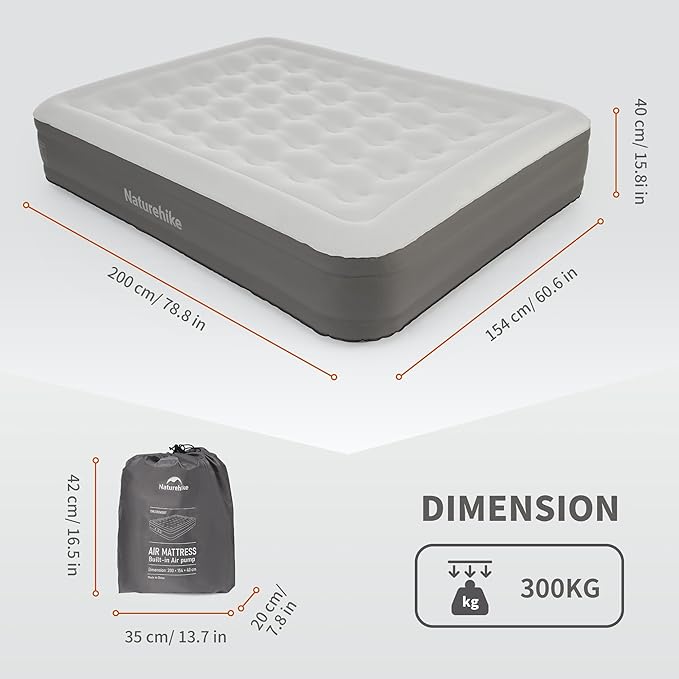 Naturehike Morning View Air Mattress Built In Pump Camping Bed - Naturehike