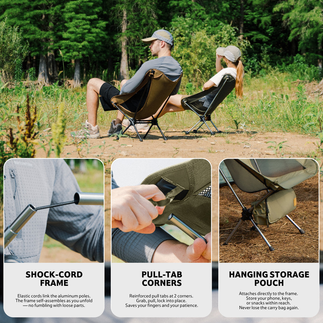 PeakLite™ YL02 Ultralight Foldable Camping Chair - Naturehike