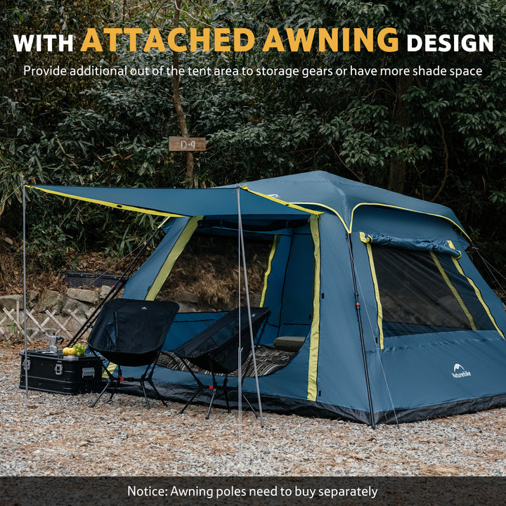 Cape™ Lite 6-Person Instant Cabin Tent - Naturehike