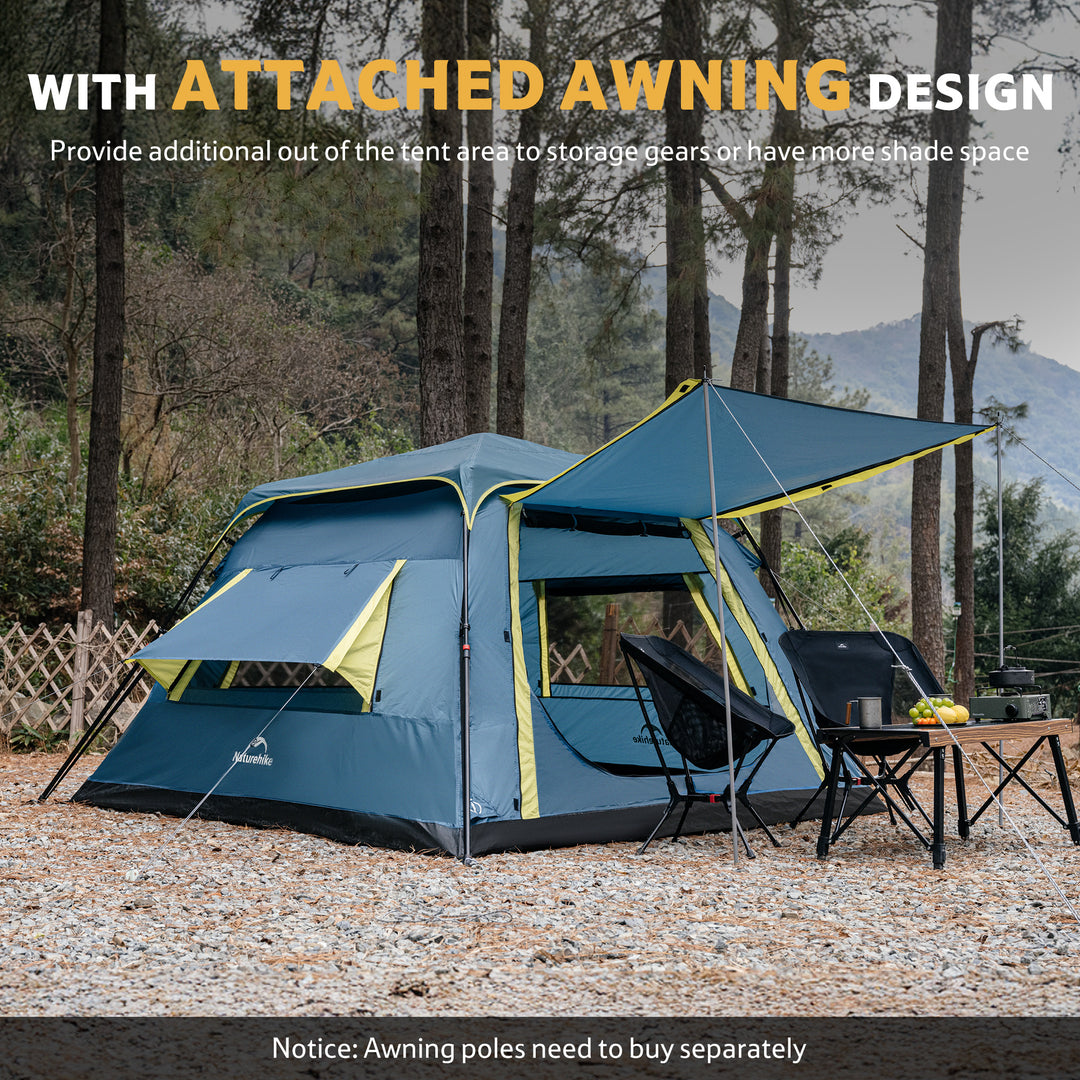 Cape™ Lite 4-Person Instant Cabin Tent - Naturehike