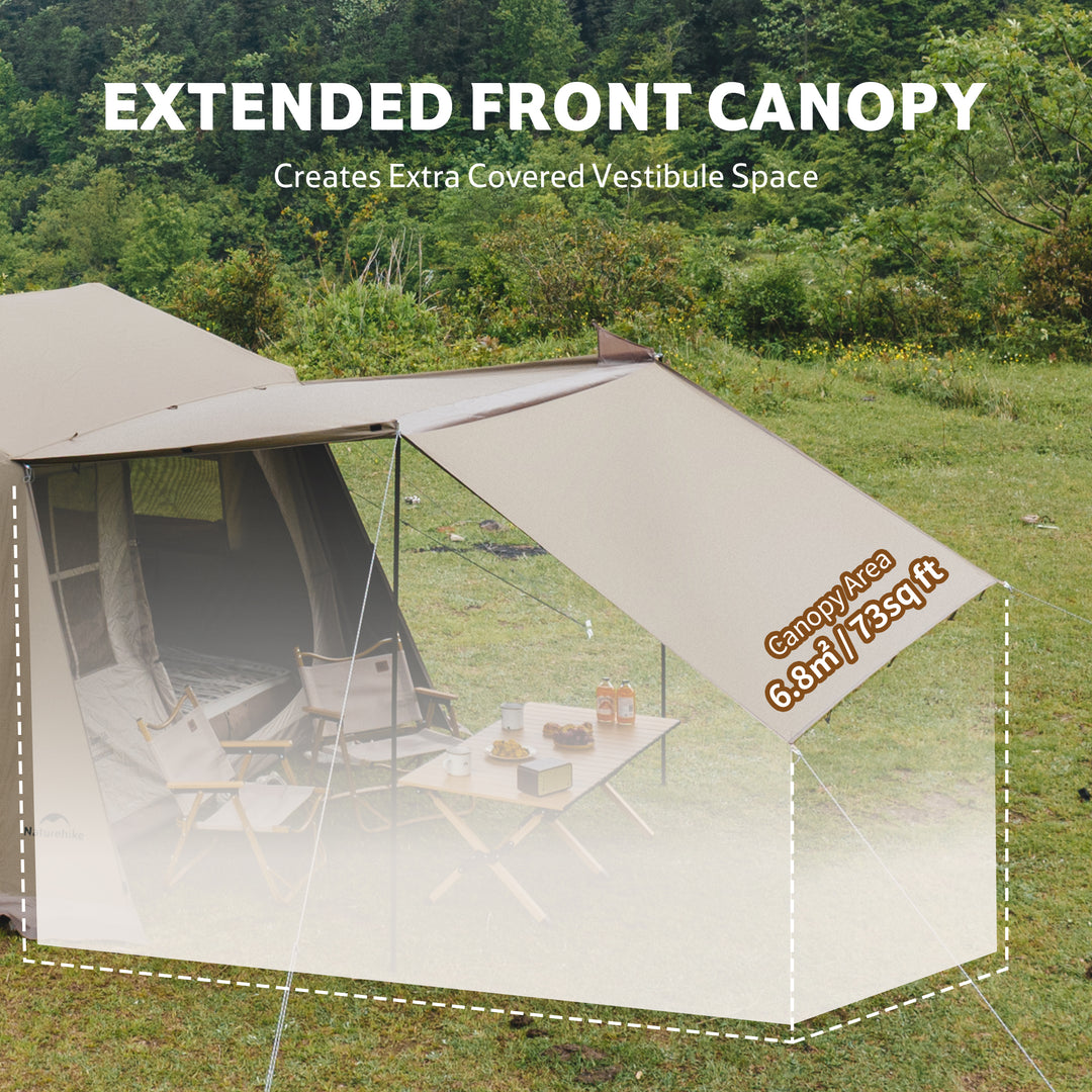 Village™ 6.0 New 4-Person Instant Cabin Tent - Naturehike