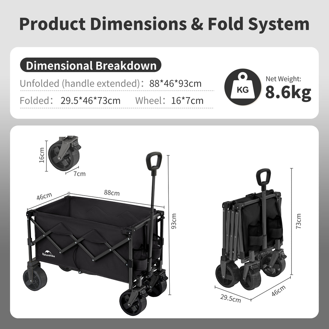 Lightweight Folding Camping Wagon - Naturehike
