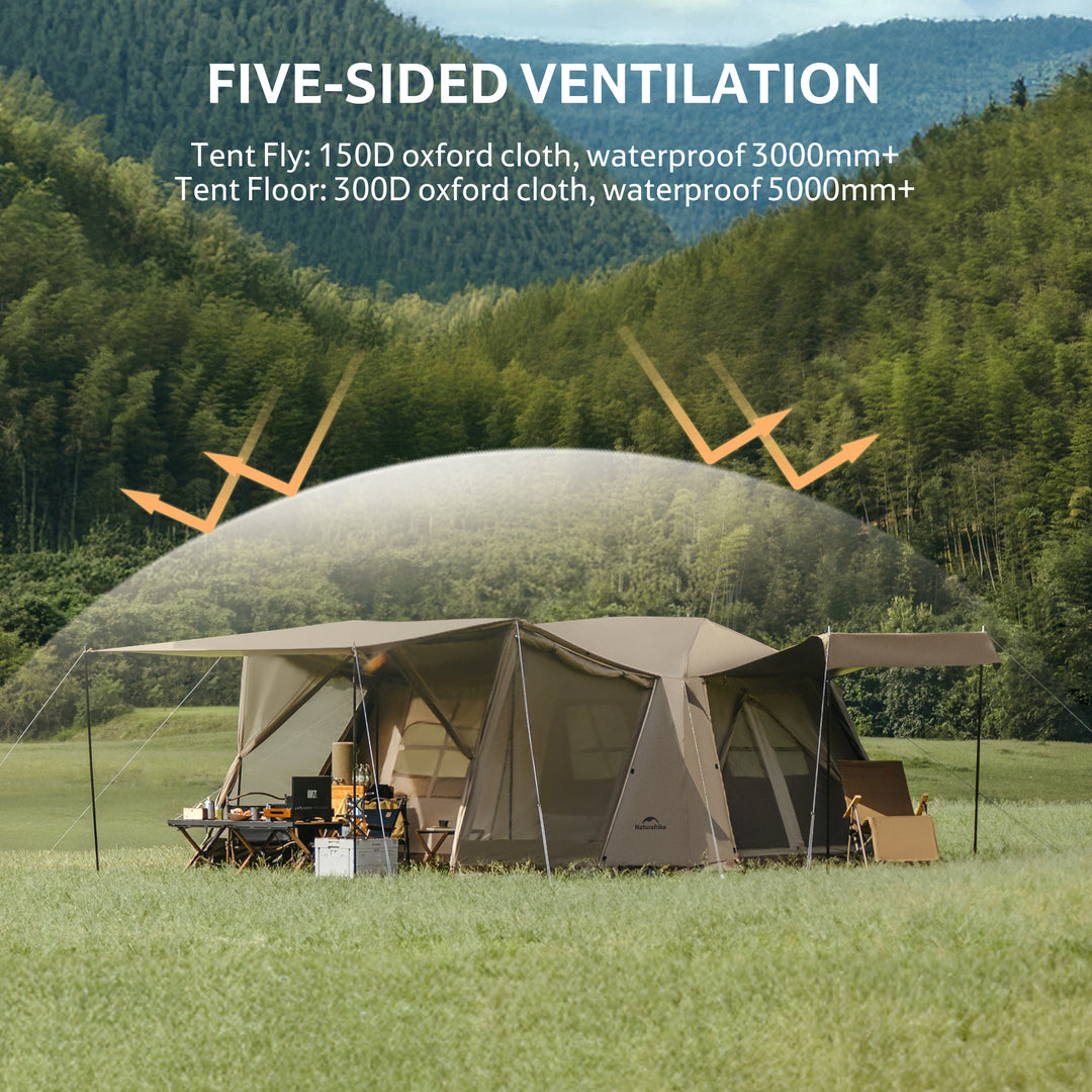 Village™ 13 Flagship 8-Person Instant Cabin Tent - Naturehike