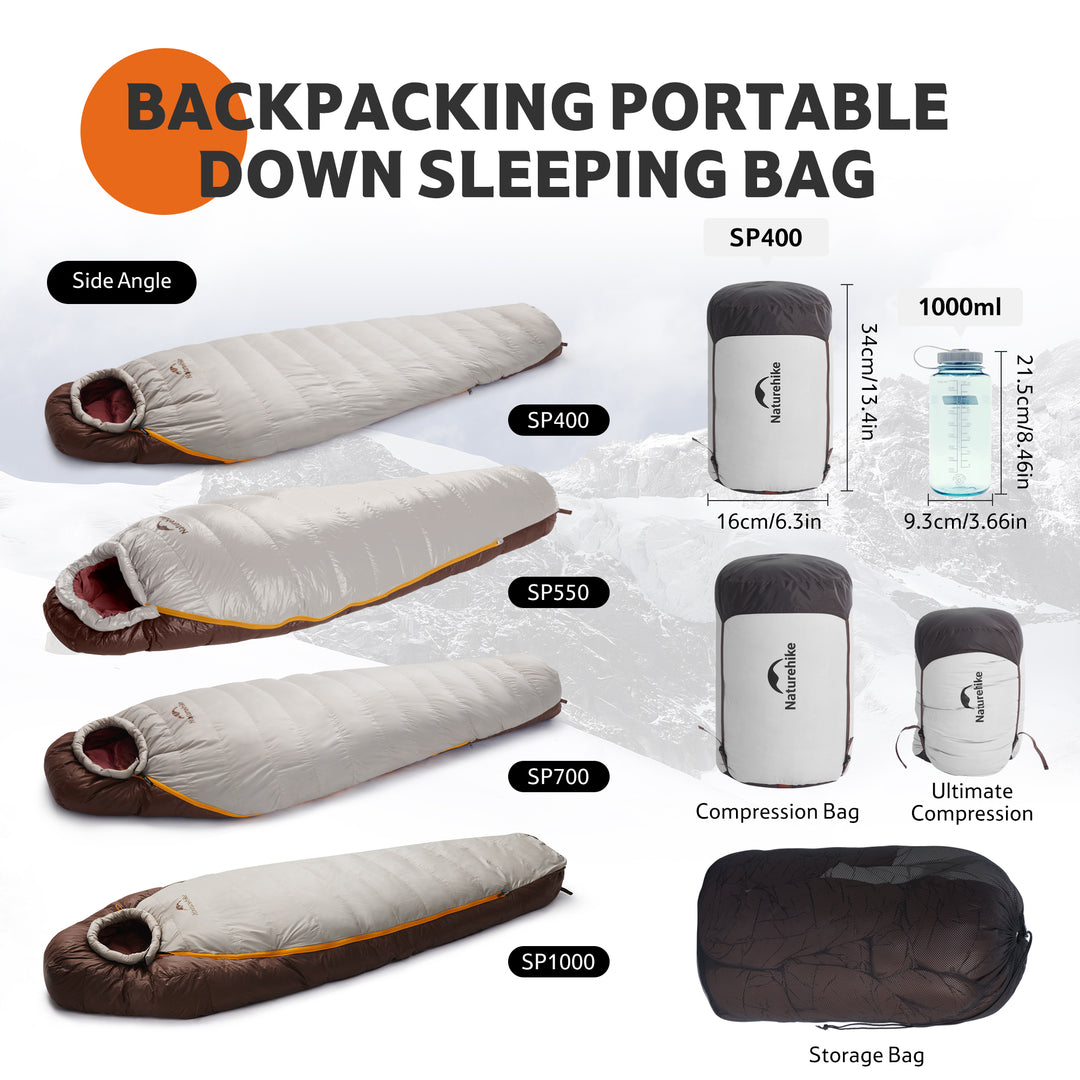Snowbird™ SP550 Down Mummy Sleeping Bag 29.3°F / -1.5°C - Naturehike