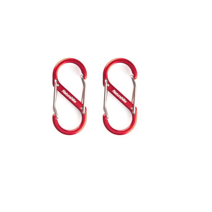 2-Pack S-Shaped Aluminum Alloy Carabiners