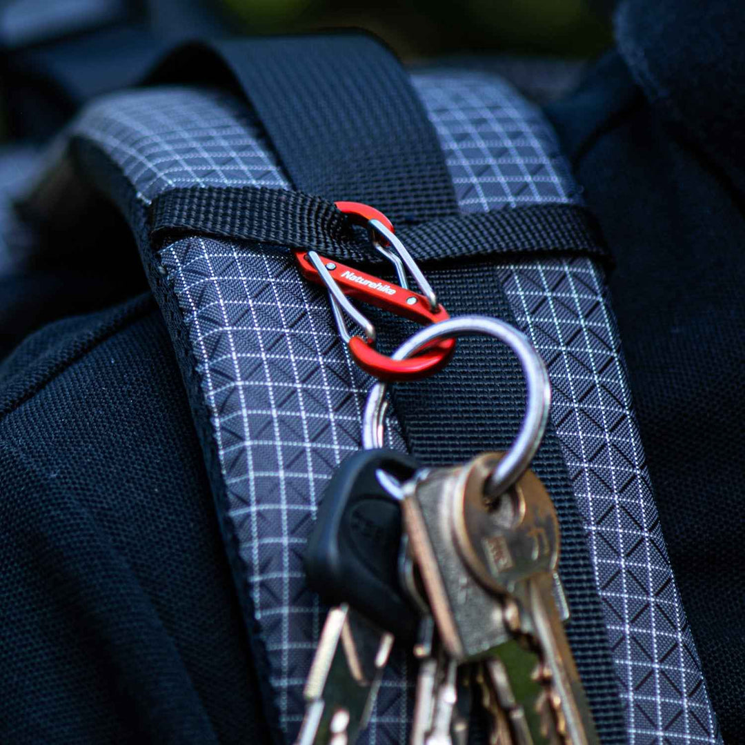 2-Pack S-Shaped Aluminum Alloy Carabiners