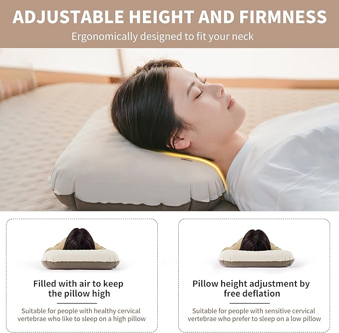 YuGu™ Hybrid Foam-Inflatable Camping Pillow - Naturehike
