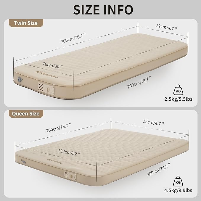 Yugu™ Self-Inflating Sleeping Pad with Built-In Pump - Naturehike
