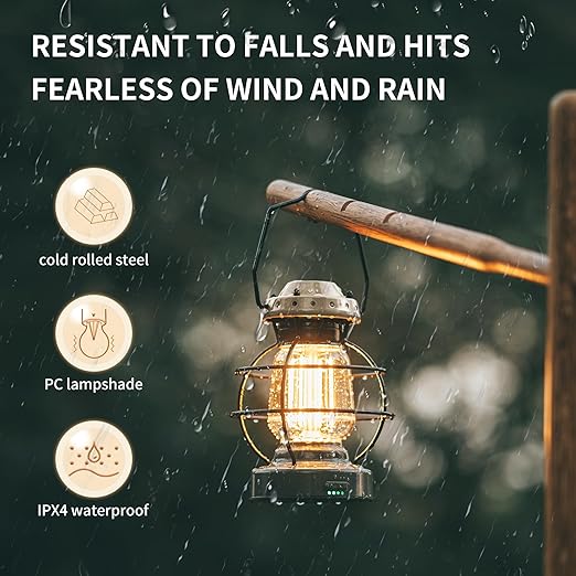 Naturehike LED Camping Lamp 7500mAh Rechargeable IPX4 Waterproof 55h Runtime - Naturehike