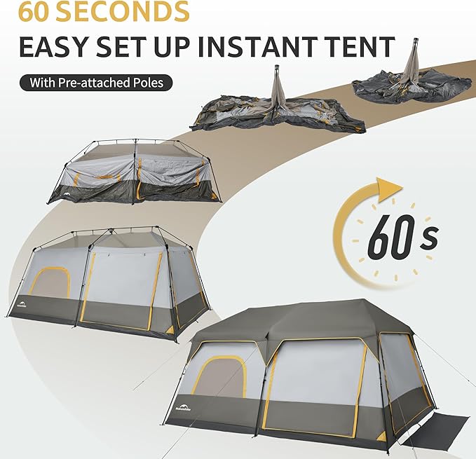 Cape™ 8-Person Pop-Up Camping Tent - Naturehike