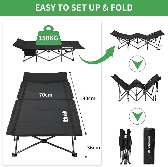TrekField™ Folding Camping Cot - Naturehike