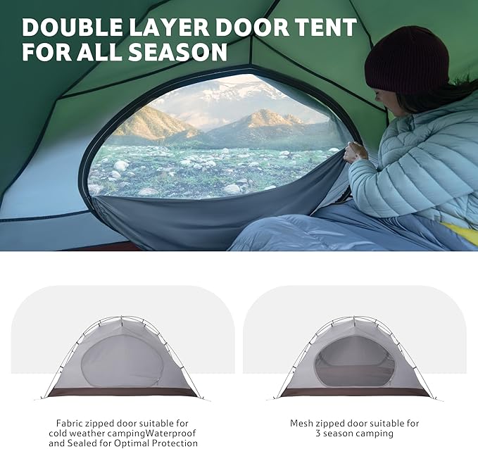 Cloud River™ Pro 2-Person 4-Season Backpacking Tent - Naturehike
