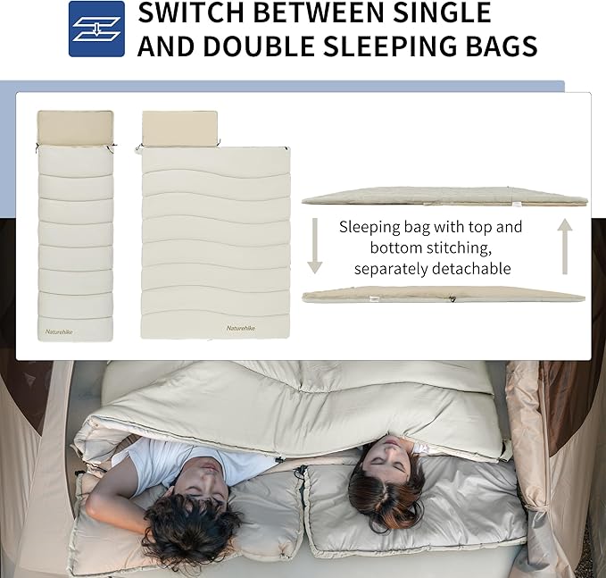 FlowLite™ LD150 Hooded Synthetic Sleeping Bag 54°F / 12°C - Naturehike