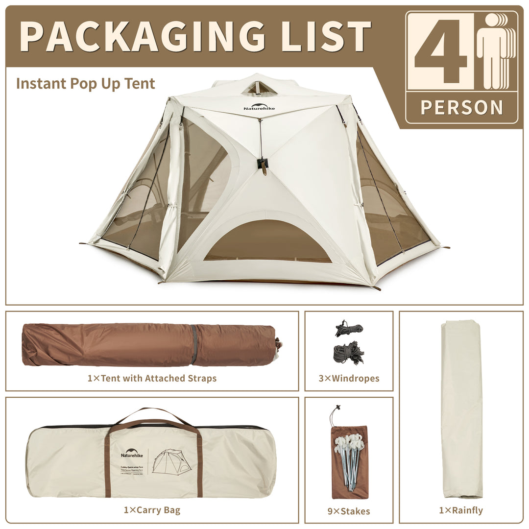 Cubby™ Instant Pop-up Camping Tent - Naturehike
