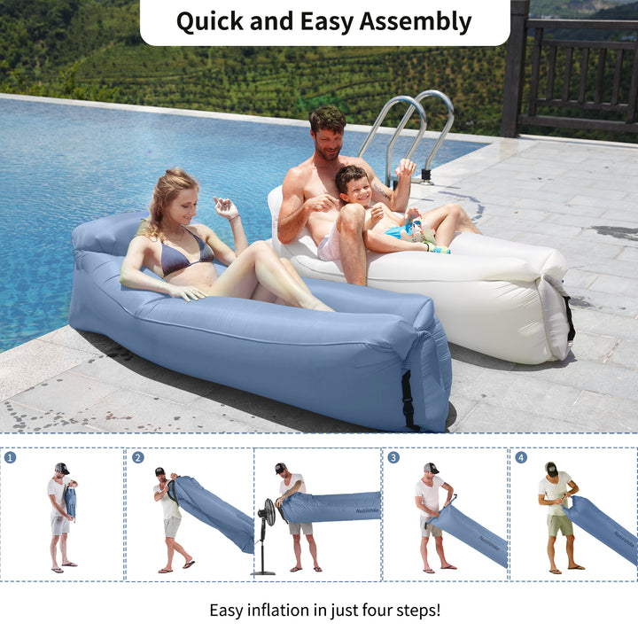 Double Lazy Inflatable Sofa With Pillow - Naturehike
