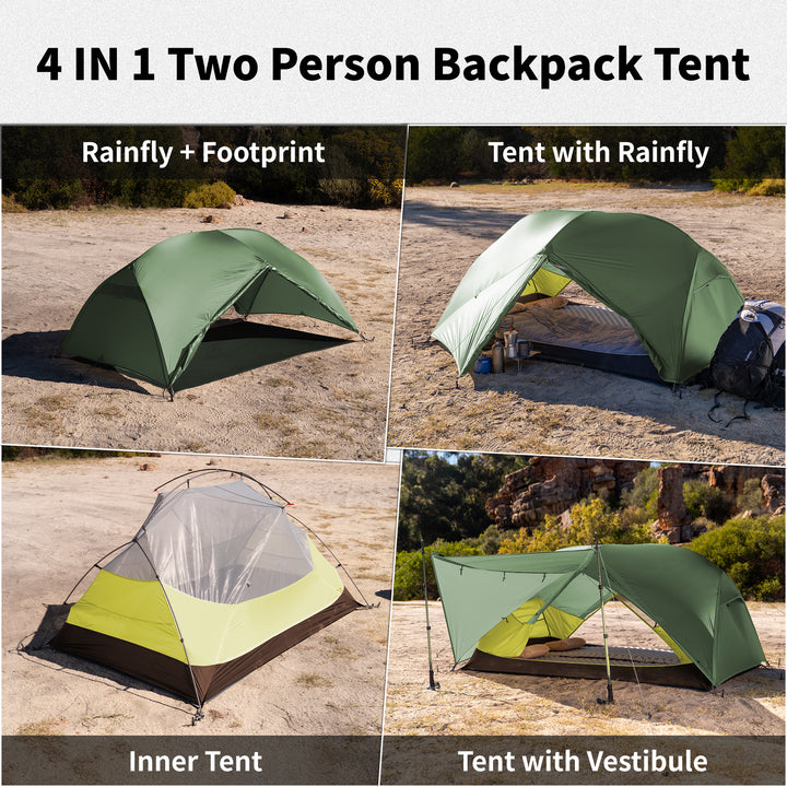 Mongar™ BASE 2-Person Backpacking Tent - Naturehike