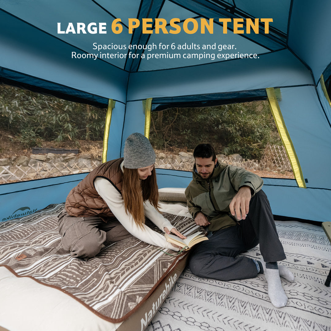 Cape™ Lite 6-Person Instant Cabin Tent - Naturehike