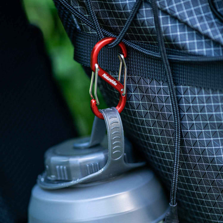 2-Pack S-Shaped Aluminum Alloy Carabiners