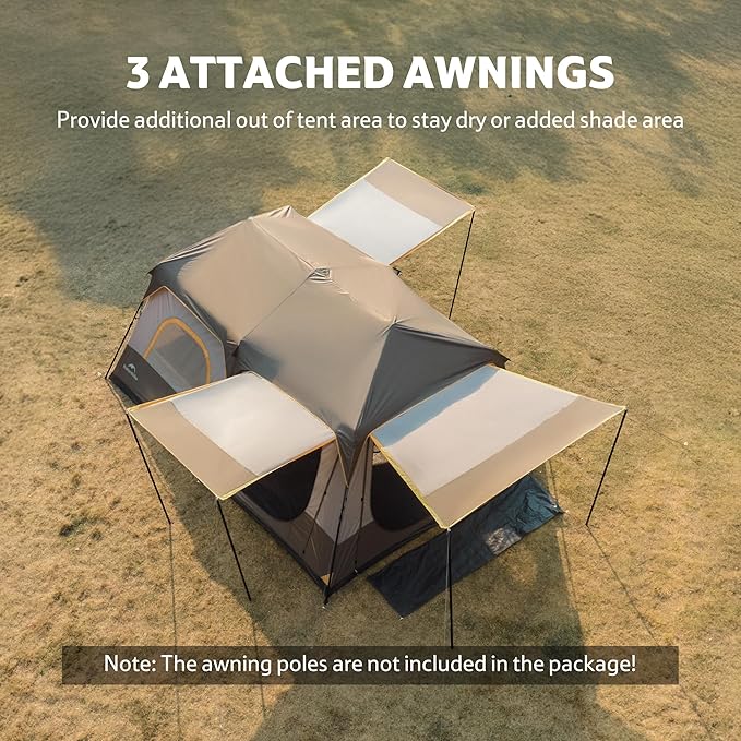 Cape™ 6-Person Pop-Up Camping Tent - Naturehike