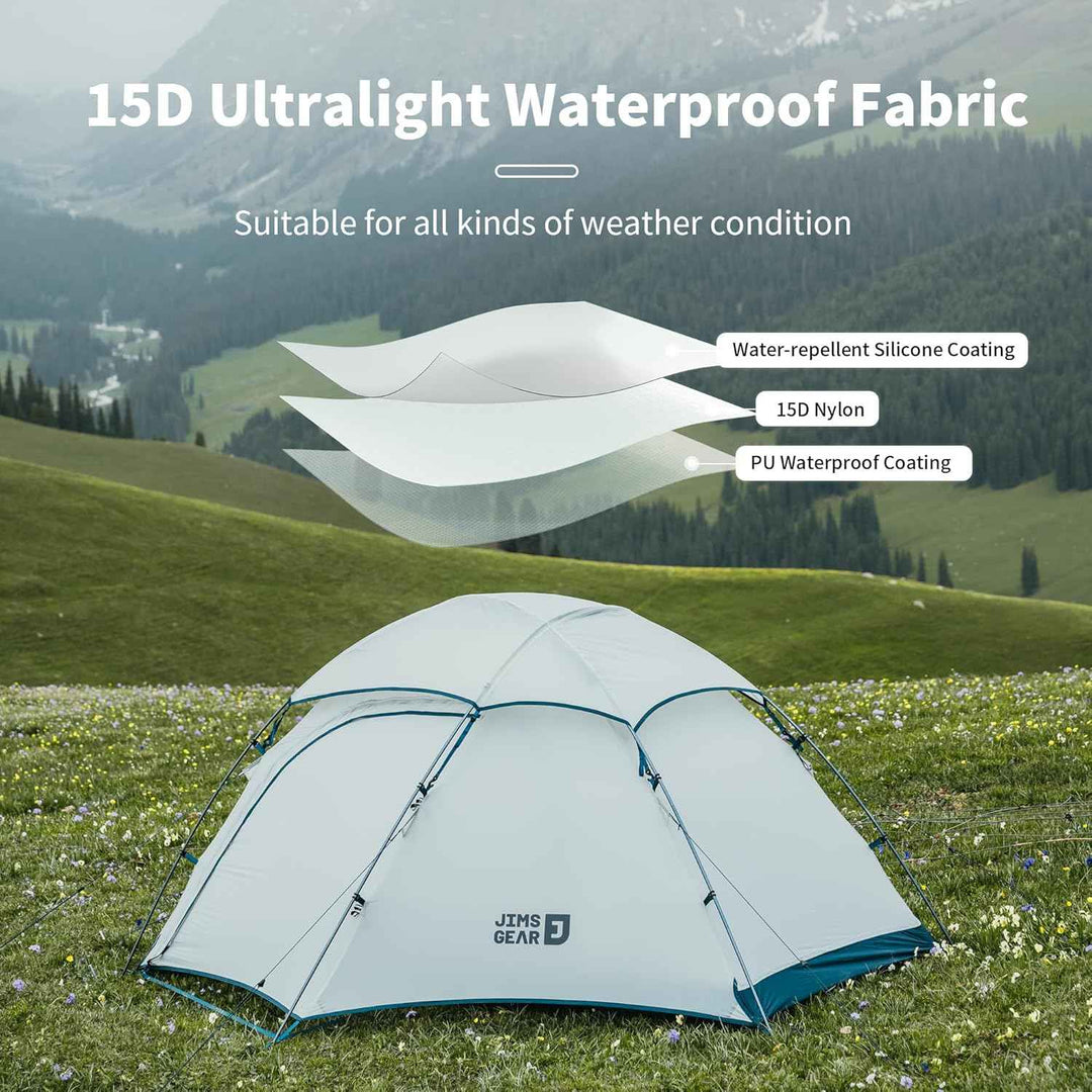 JIMS™ 2-Person Ultralight 4-Season Tent