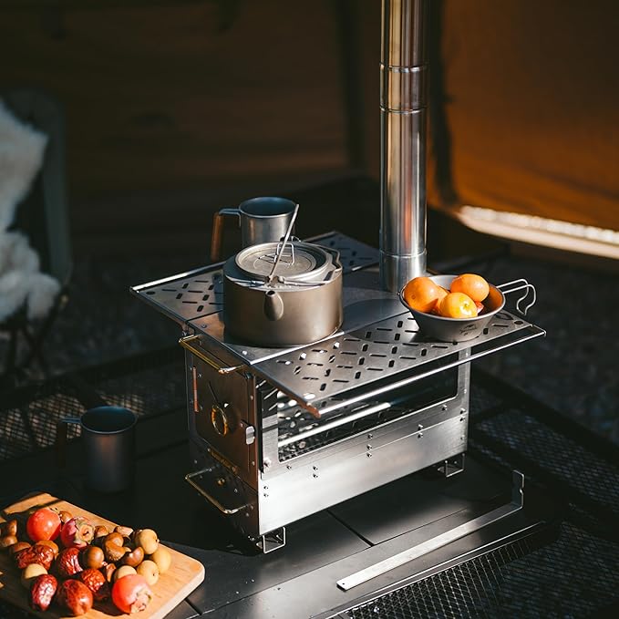 Icefield™ Tabletop Wood-Burning Stove with Chimney - Naturehike
