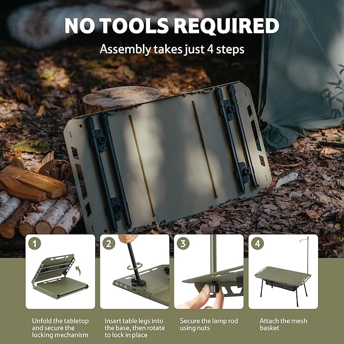 StarCore™ H02 Tactical Camping Table - Naturehike